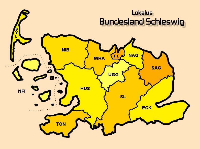Karte Lokalus Bundesland Schleswig
