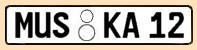 KFZ-Kennzeichen Kreis Muskau