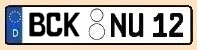 KFZ-Kennzeichen Kreis Brackel